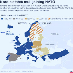 Once neutral Sweden seeks NATO membership in historic shift